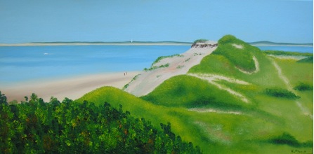 Oil painting from Cape Cod, Above Duck Harbor