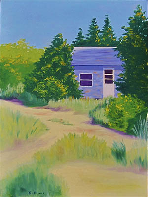 Oil painting from Cape Cod, At the Audubon
