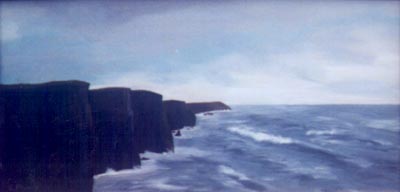 Oil painting from Ireland, The Cliffs of Moher (Irish Suite #7)