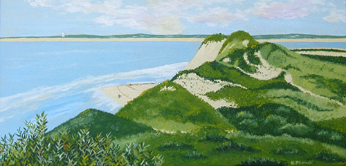 Oil painting from Cape Cod, Above Duck Harbour - 2