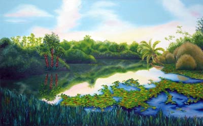 Oil painting from Florida, Florida Scenic