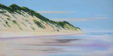 Oil painting from Cape Cod, High Dunes