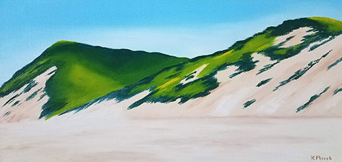 Oil painting from Cape Cod, The Highest Dunes