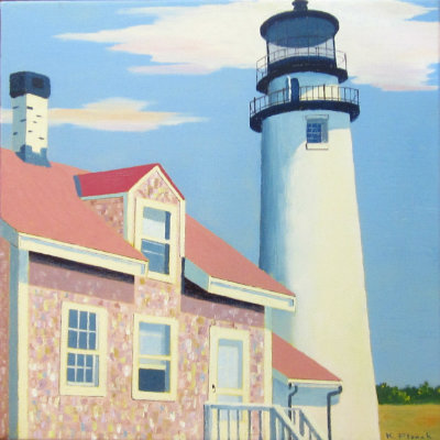 Oil painting from Cape Cod, Highland Light