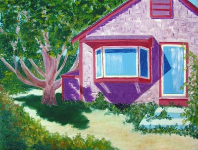 Oil painting from Cape Cod, Just a Cottage