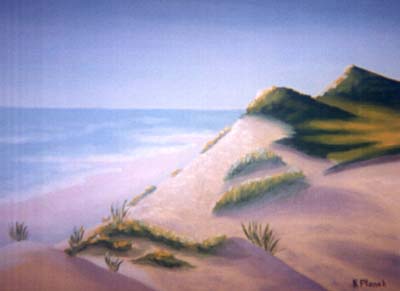Oil painting from Cape Cod, Long Nook Morning