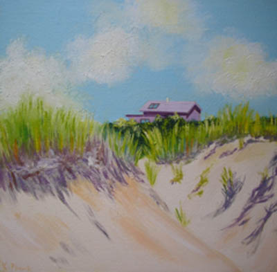 Oil painting from Cape Cod, Near Newcomb Hollow