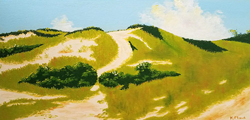 Oil painting from Cape Cod, Path to Bound Brook