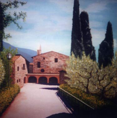 Oil painting from Italy, San Damiano, Umbria  (Italian Suite No. 5)