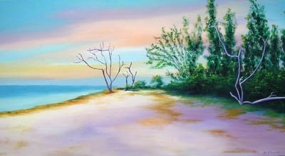 Oil painting from Florida, Sanibel