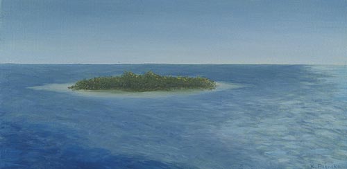 Oil painting from Florida, South of Islamorada