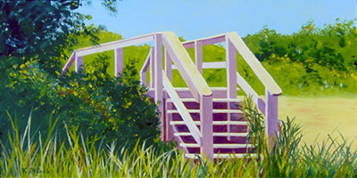 Oil painting from Cape Cod, A Stile?