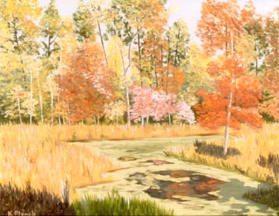 Oil painting from New Jersey, Swamp Palette