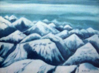 Oil painting from Italy, Dawn: The Alps (Italian Suite No. 2)