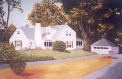 Oil painting from Houses, The White House