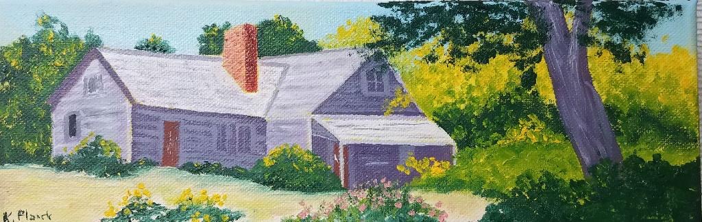 Oil painting from Miniatures, Abandoned Cottage