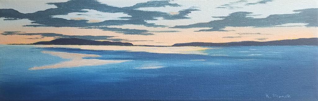 Oil painting from Miniatures, After Sunset, Great Island