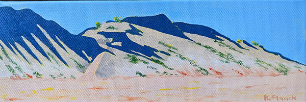 Oil painting from Miniatures, Beach Pass through the Shadows