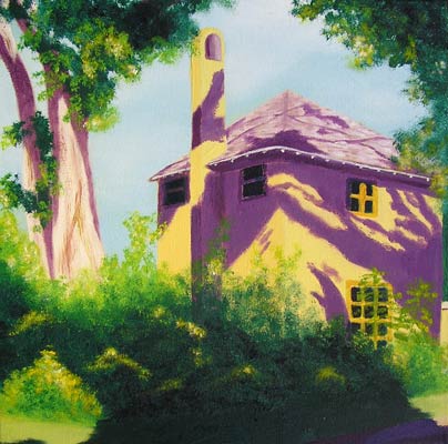 Oil painting from Florida, The Caretaker's Cottage
