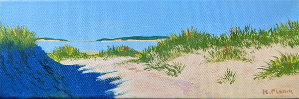 Oil painting from Miniatures, Great Island from Lieutenants Island