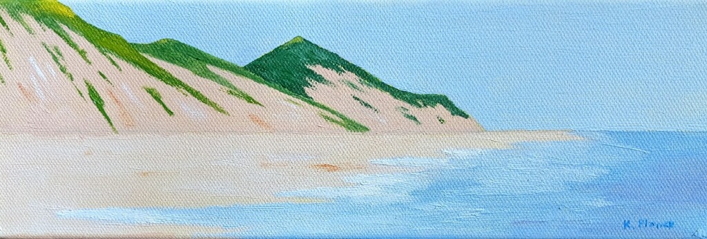 Oil painting from Miniatures, High Dunes