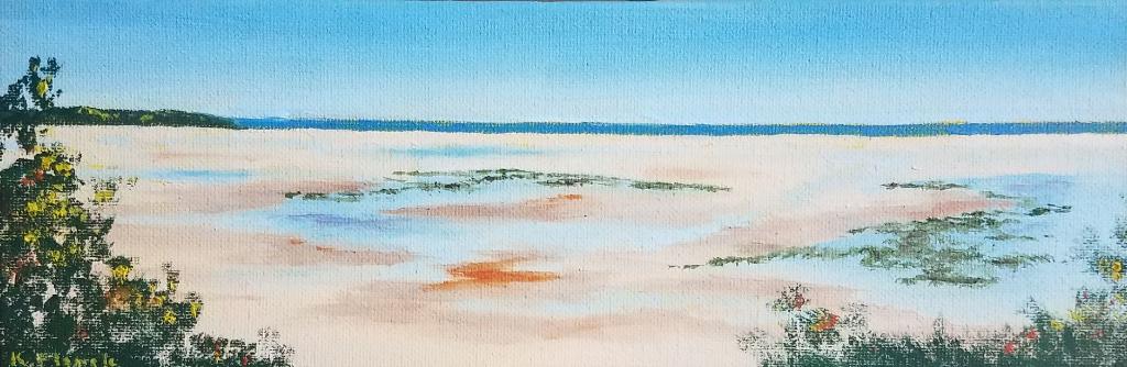 Oil painting from Miniatures, Low Tide, bayside