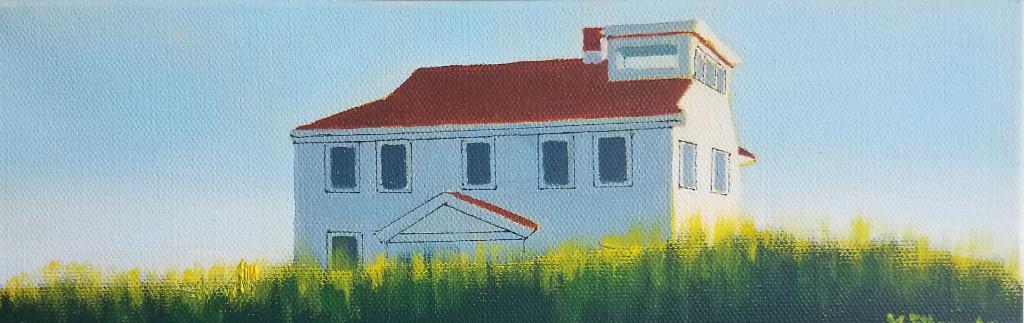 Oil painting from Miniatures, Old Coast Guard Station