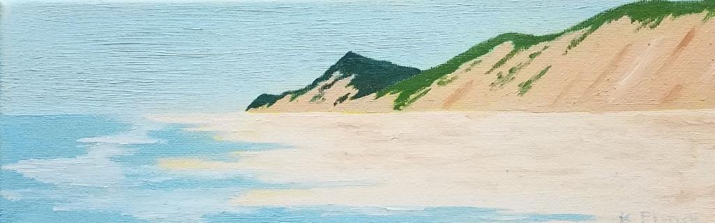 Oil painting from Miniatures, Outer Cape Dunes