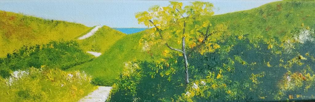 Oil painting from Miniatures, Path to Beach, National Seashore