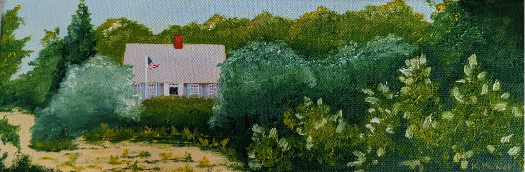 Oil painting from Miniatures, The Point House, Duck Creek
